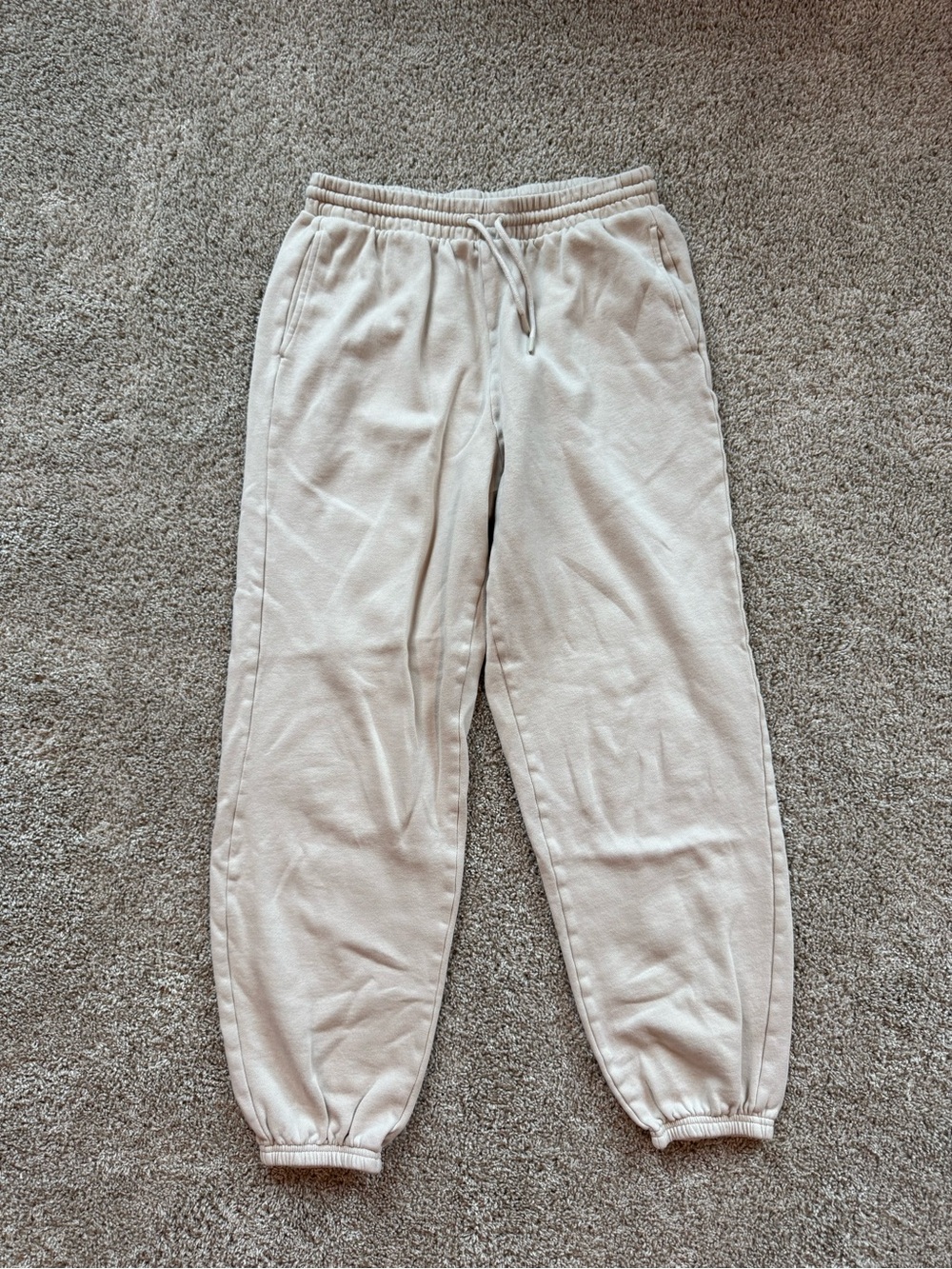 Women's Fleece Jogger Sweatpants Size Medium Tall Long Elastic Waist Lounge Pant - Picture 2 of 6